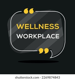 Diseño de signo creativo (espacio de trabajo de Wellness), ilustración vectorial.