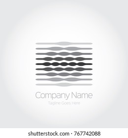 creative signal circle wave logo in black