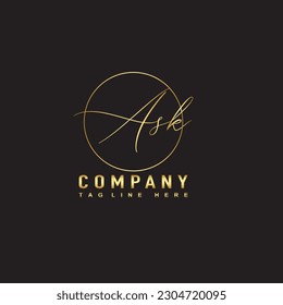 Creative Signatur Logo Design. Vektorgrafik-Logo-Design für luxuriöse Signatur.	