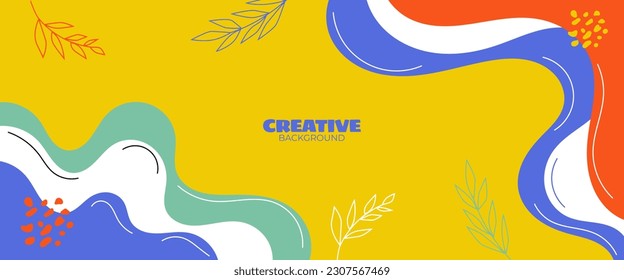 Creative simple abstract bright background, suitable for social media templates, banners, posters, etc.