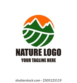 Diseño de logotipo de agricultura simple creativa