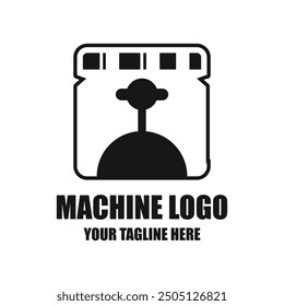 Creative simple automotive industrial machine logo design