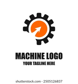 Creative simple automotive industrial machine logo design