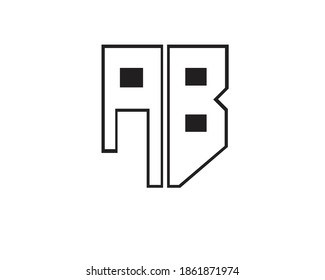 diseños creativos sencillos de los logotipos a y b y logotipos en monograma