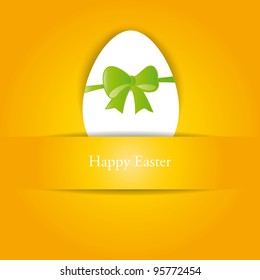Creative, simple background on easter with egg