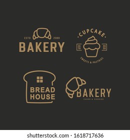 creative simple bakery logo tamplate