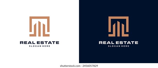 Creative and simple building logo design inspiration