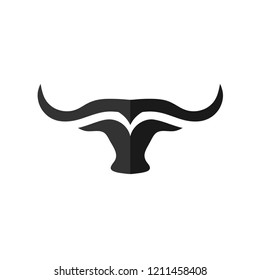 creative and simple bulls horn logo vector