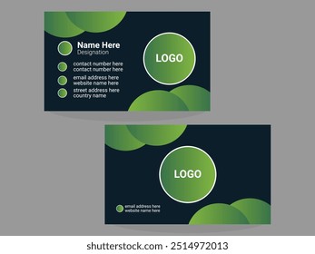 creative simple business card design and template layout