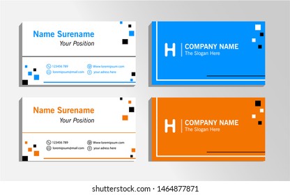 creative and simple business card template. Eps 10 vector