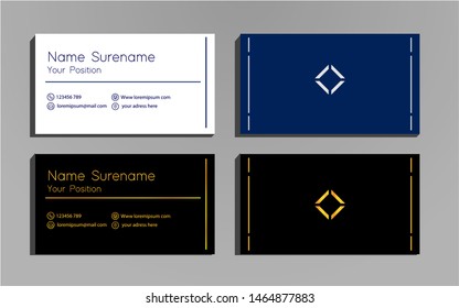 creative and simple business card template. Eps 10 vector