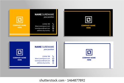 creative and simple business card template. Eps 10 vector