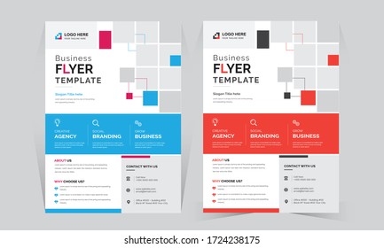Creative and simple business flyer template 