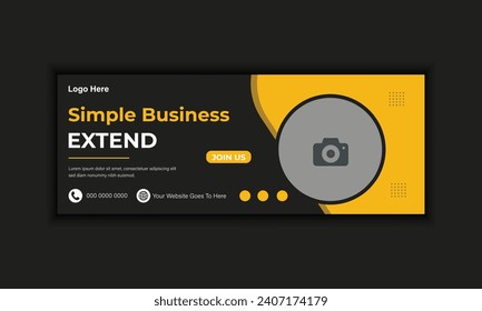 Creative simple Business web banner templet design