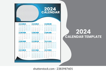 creative and simple calendar template design.