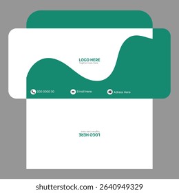 Creative simple and clean high quality envelope design  
