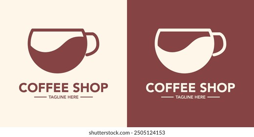 Creative einfache Coffee Shop Logo Design