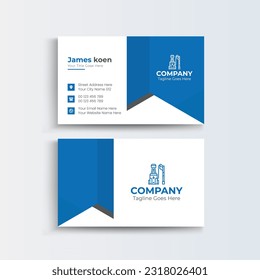 Creative and Simple Corporate Business Card, Pressure Washing Business Card Modern simple light business card template with flat user interface.