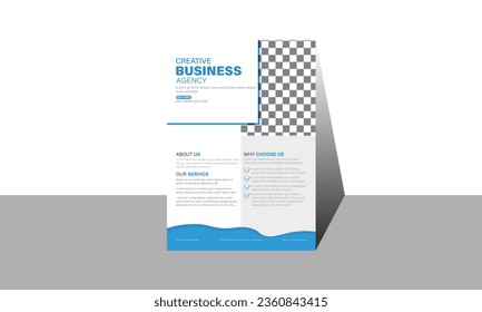 creative and simple design for flyer design template.