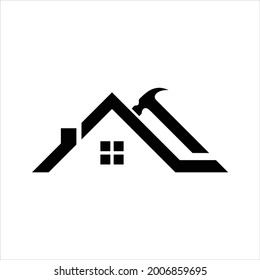 logotipo de diseño simple creativo inmobiliario