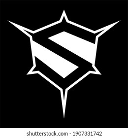 Creative, simple and elegant Initial letter S abstract logo template in flat design monogram illustration