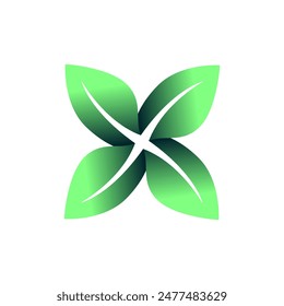 logo floral simple creativo, diseño de Vector de concepto de naturaleza