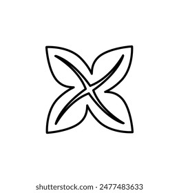 creative simple floral logo, nature concept vector design