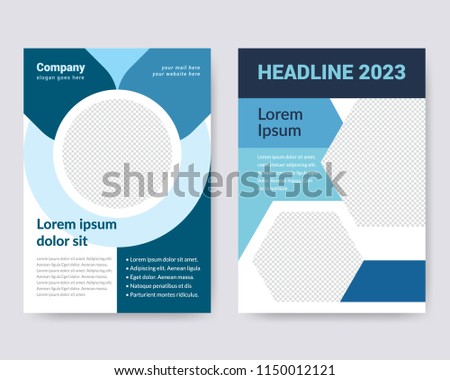 creative simple flyer design business brochure stock vector royalty