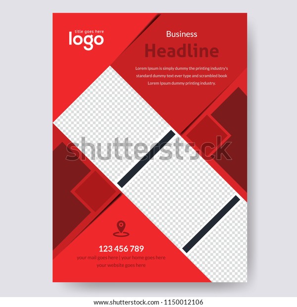 Creative Simple Flyer Design Business Brochure Stock Vector (Royalty ...