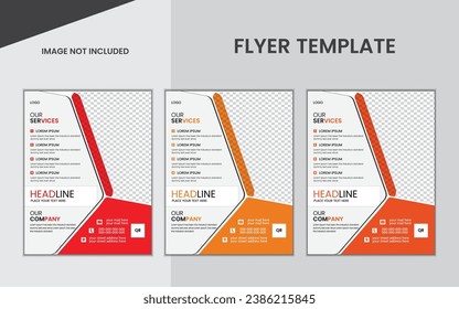 creative and simple flyer template design.
