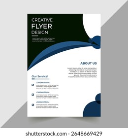  Design de modelo de folheto simples criativo