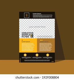 creative simple flyer template with dummy text