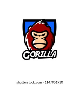 Creative and Simple Gorilla Logo Design