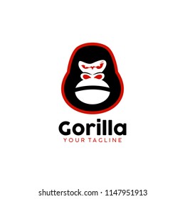 Creative and Simple Gorilla Logo Design
