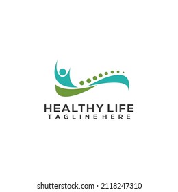 Creative Simple Health Healthy Care Logo Template Vector 