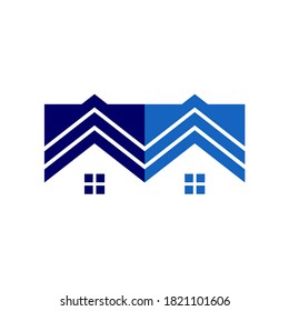creative and simple house logo vector, Letter M logo, letter M abstract vector material