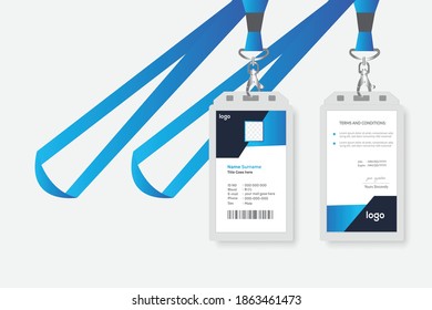 Creative Simple Id Card Design Vector Template
