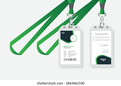 Creative Simple Id Card Design Vector Template