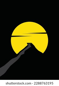 creative and simple landscape background template design