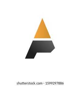 creative and simple letter AP logo