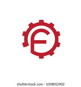 creative simple letter f logo vector
