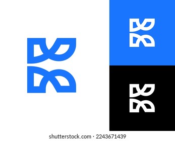 Creative and simple letter k logo mark and app icon design for visual identity