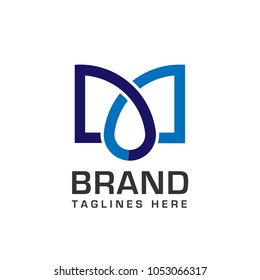 creative and simple letter M logo template