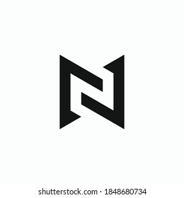 Creative simple letter N logo vector