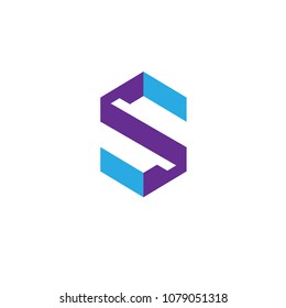 creative and simple letter s logo vector