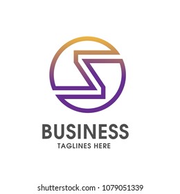 creative and simple letter s logo vector