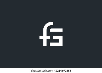 Creative simple Letters FG, GF, F, G Logo Monogram icon.