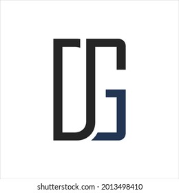 creative simple logo design DG