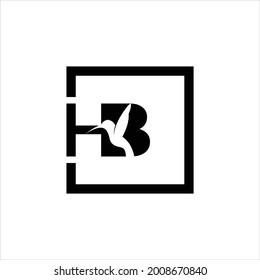 creative simple logo design  HB  initial