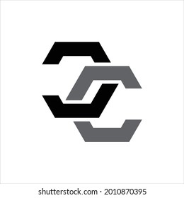 creative simple logo design initial CC